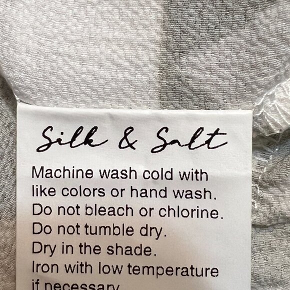 NWT Silk & Salt Women's Midi Dress Long Sleeve Geometric Print Size Medium - Picture 7 of 12